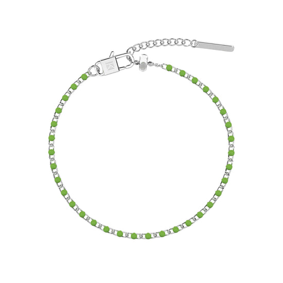 Bracciale donna Kidult By You acciaio con smalto verde Regolabile 16-19 cm