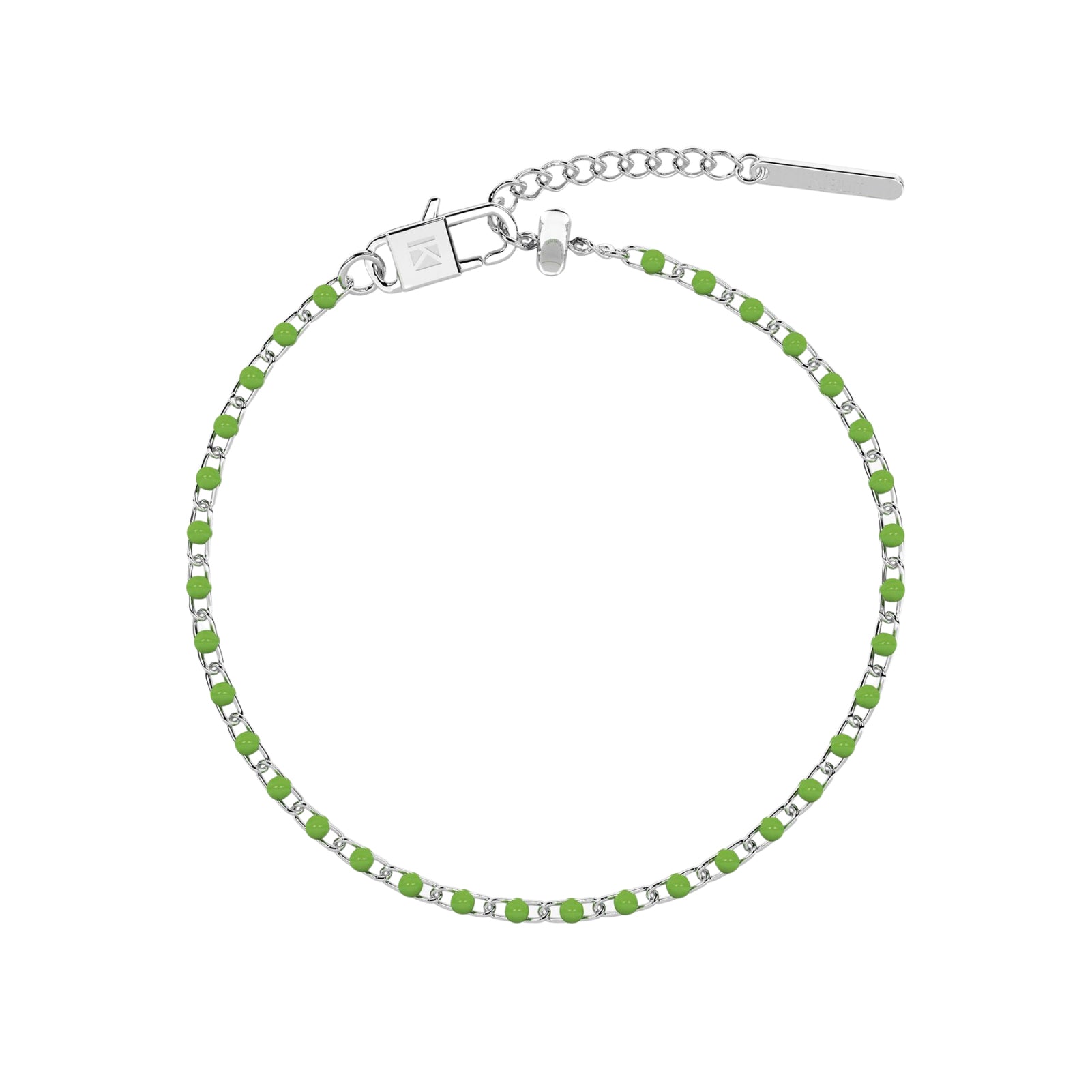 Bracciale donna Kidult By You acciaio con smalto verde Regolabile 16-19 cm
