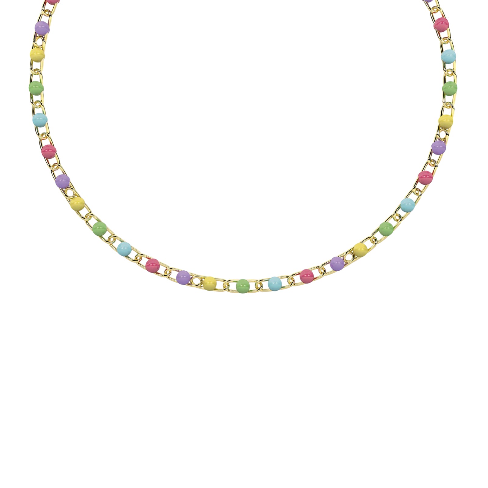 Bracciale donna Kidult By You acciaio oro sfere multicolor Regolabile 16-19 cm