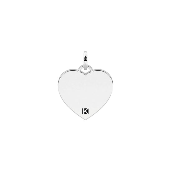 Charm cuore Kidult By You acciaio amici sono la famiglia MISURA UNICA