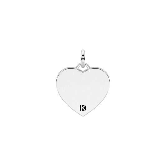 Charm cuore Kidult By You acciaio amici sono la famiglia MISURA UNICA