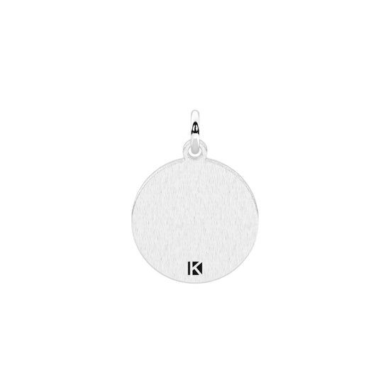 Charm tondo mamma Kidult By You acciaio con cristallo MISURA UNICA