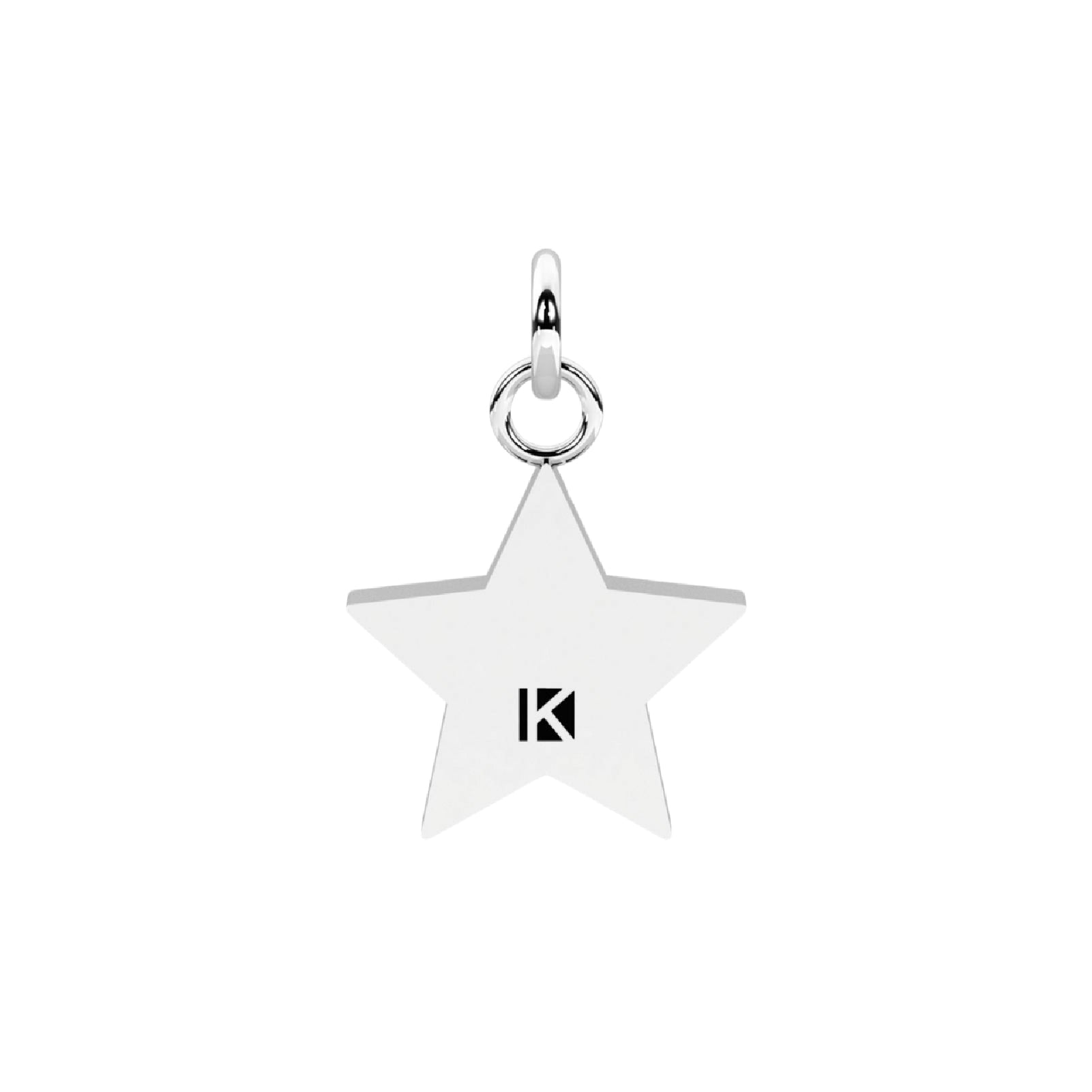 Charm stella Kidult By You acciaio con cristalli multicolor MISURA UNICA