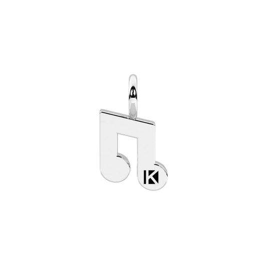 Charm nota musicale Kidult By You acciaio con cristalli MISURA UNICA