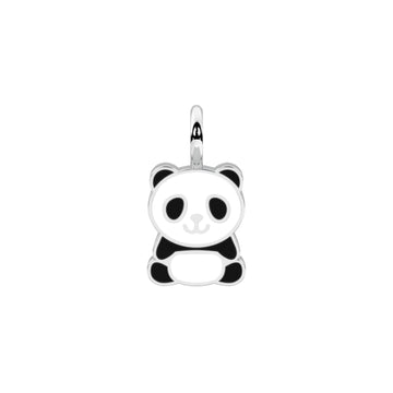 Charm panda Kidult By You acciaio smaltato bianco e nero MISURA UNICA