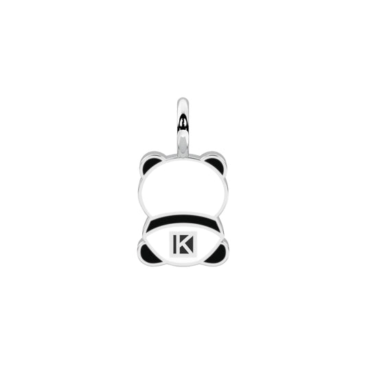 Charm panda Kidult By You acciaio smaltato bianco e nero MISURA UNICA