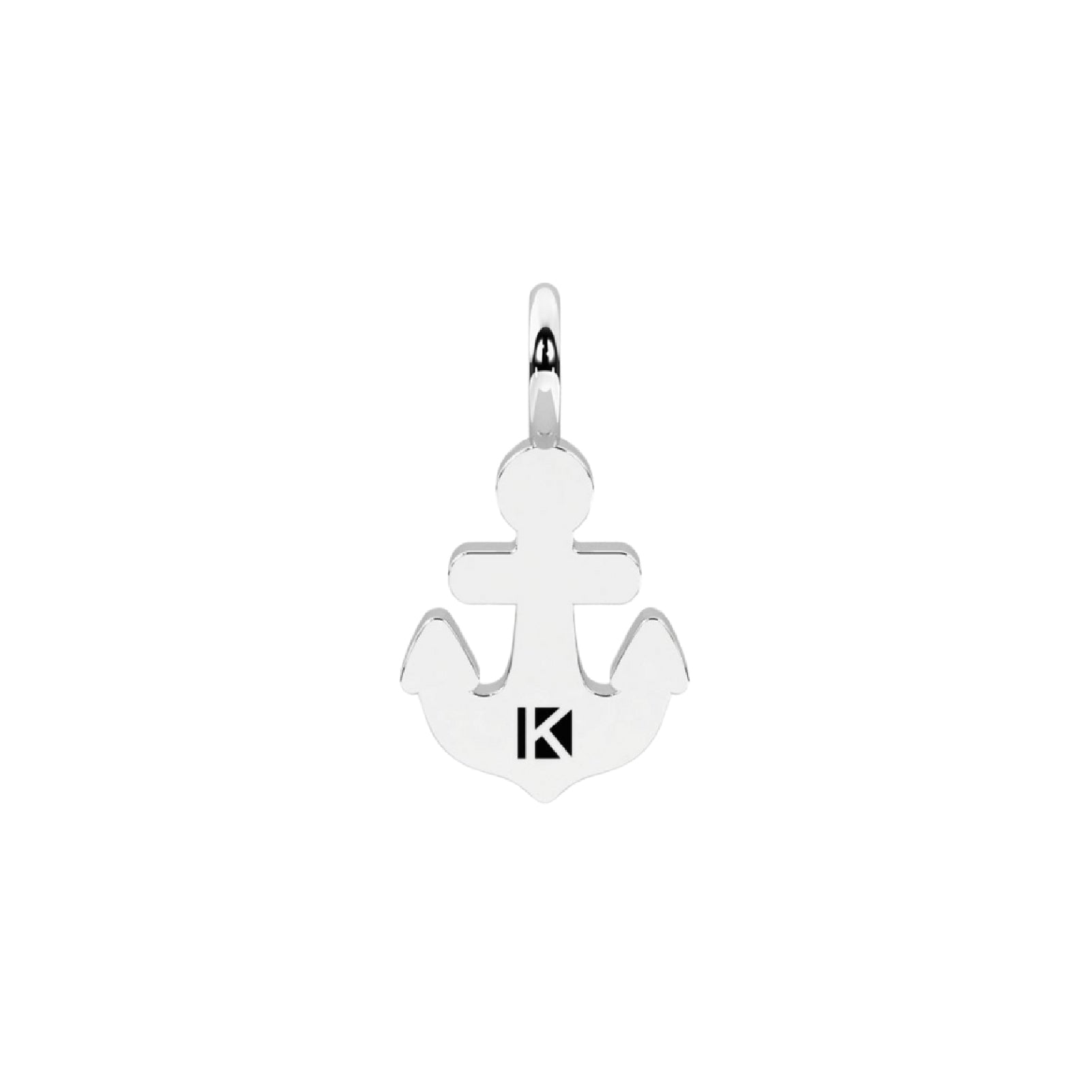 Charm ancora Kidult By You in acciaio con cristalli bianchi MISURA UNICA