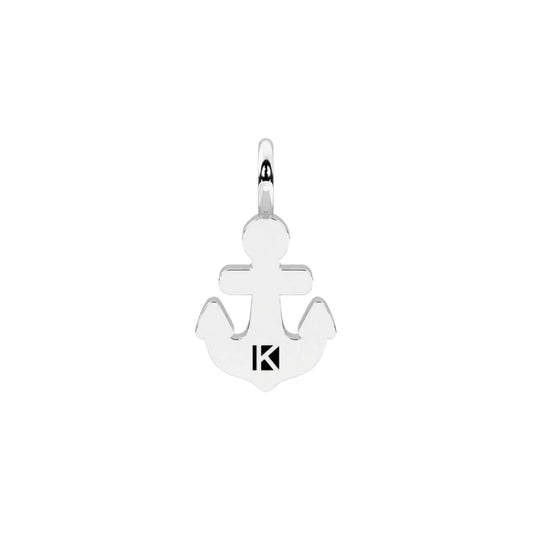 Charm ancora Kidult By You in acciaio con cristalli bianchi MISURA UNICA