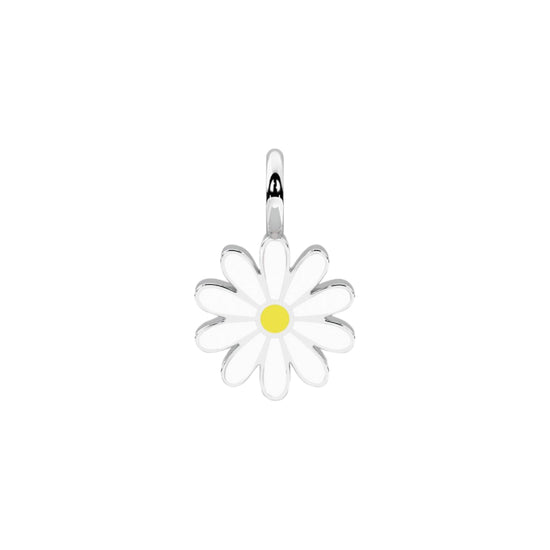 Charm fiore margherita Kidult By You in acciaio smaltato MISURA UNICA
