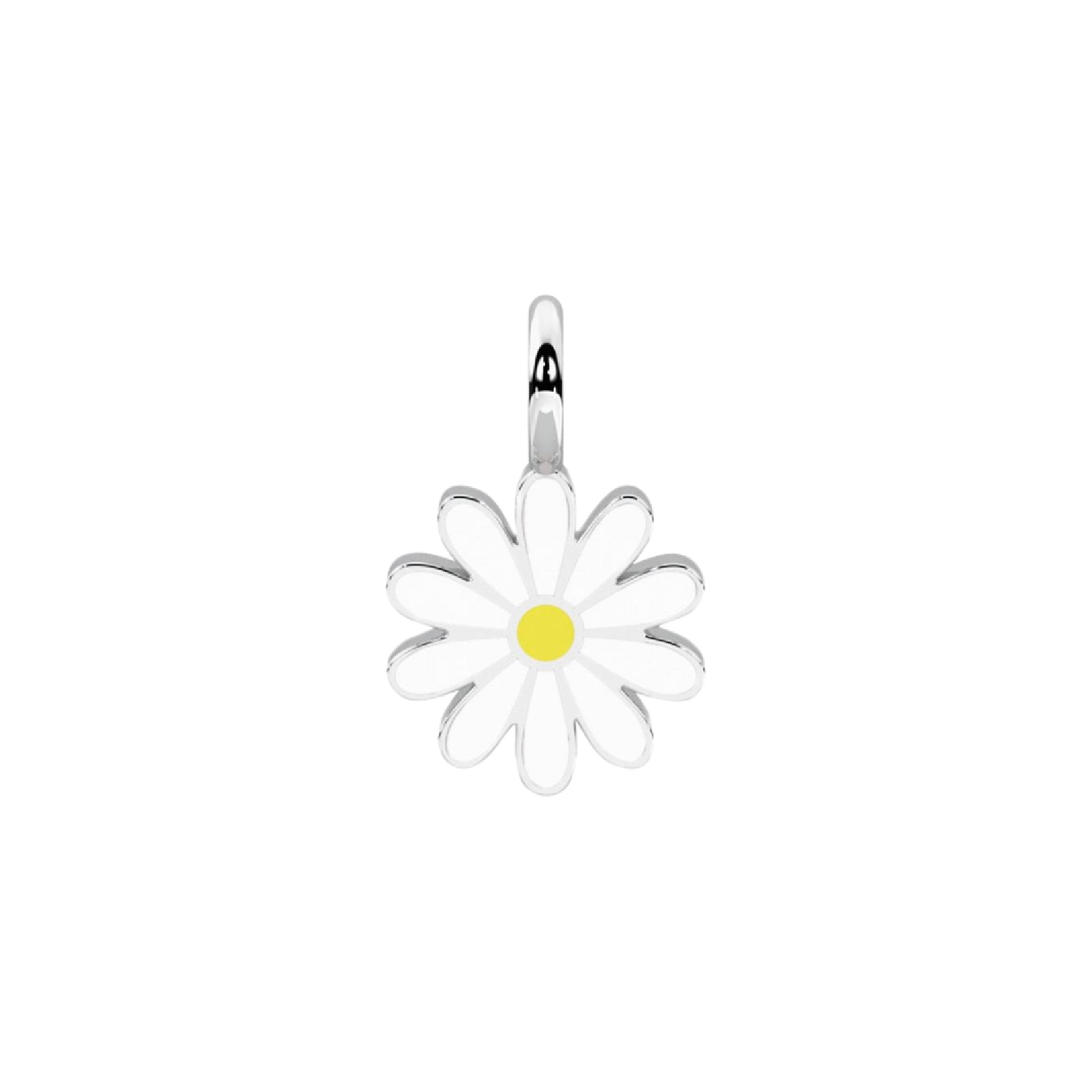 Charm fiore margherita Kidult By You in acciaio smaltato MISURA UNICA