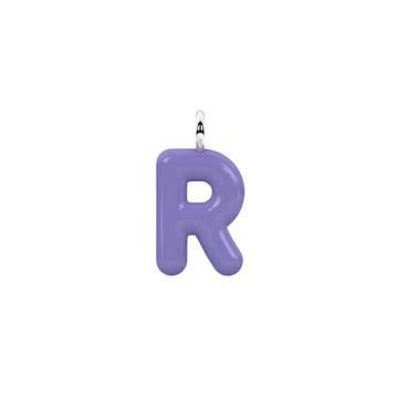 Charm iniziale R Kidult By You in acciaio smaltato viola MISURA UNICA