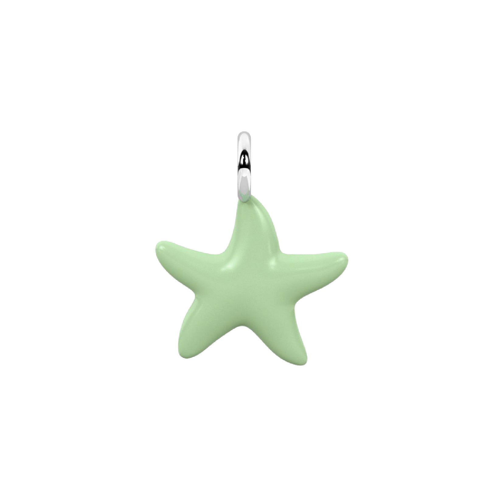 Charm stella marina Kidult By You acciaio smaltato verde MISURA UNICA