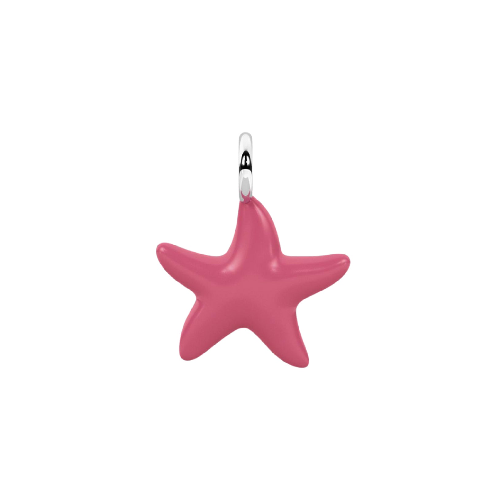 Charm stella marina Kidult By You acciaio smaltato rosa MISURA UNICA