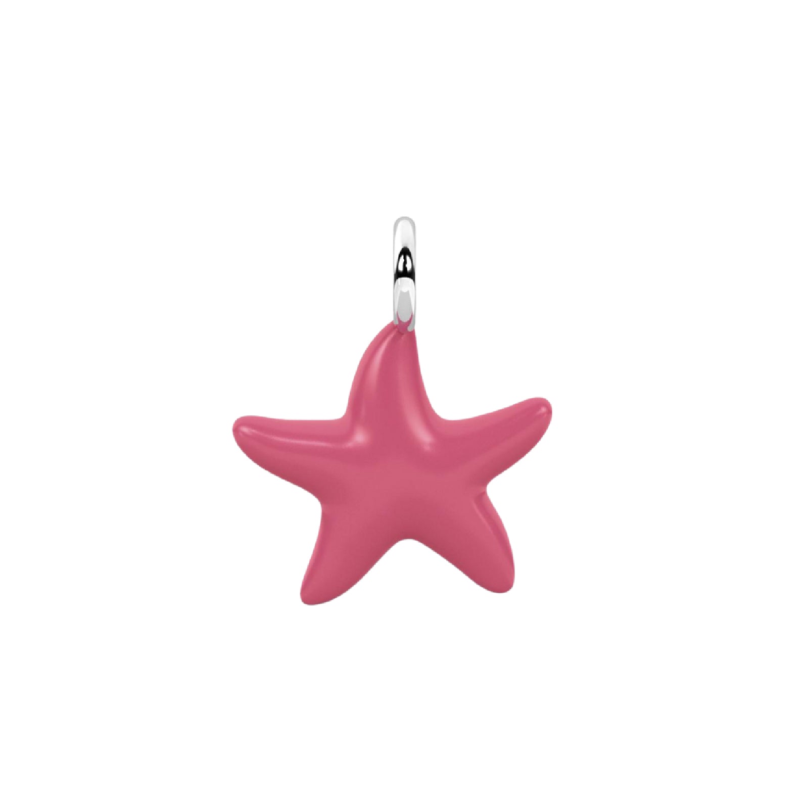 Charm stella marina Kidult By You acciaio smaltato rosa MISURA UNICA