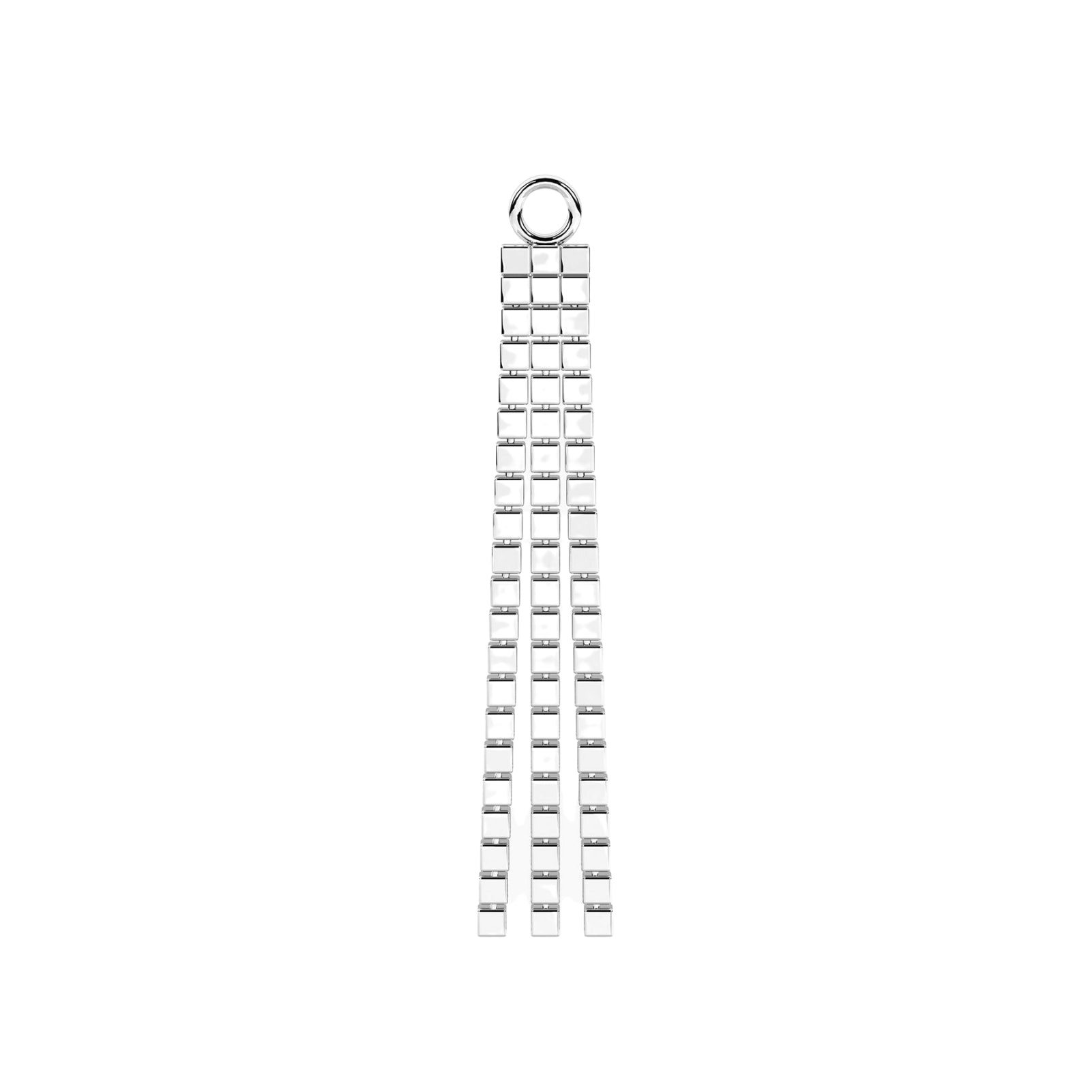 Charm pendente tennis Kidult By You in acciaio con zirconi MISURA UNICA