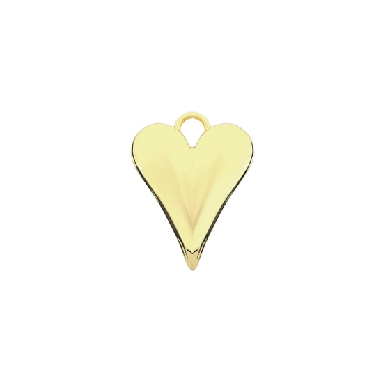 Charm grande Kidult By You in acciaio oro forma di cuore MISURA UNICA