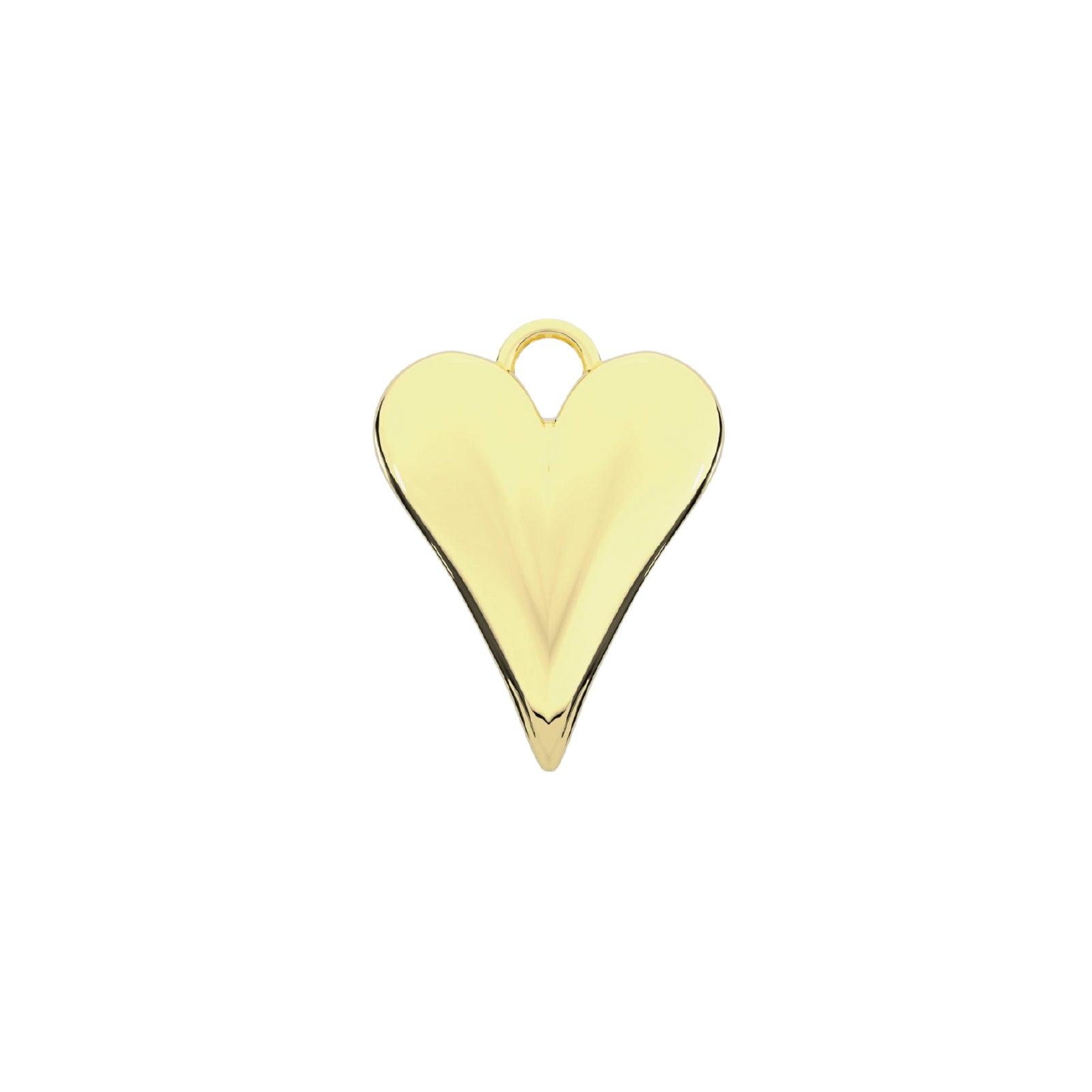 Charm grande Kidult By You in acciaio oro forma di cuore MISURA UNICA