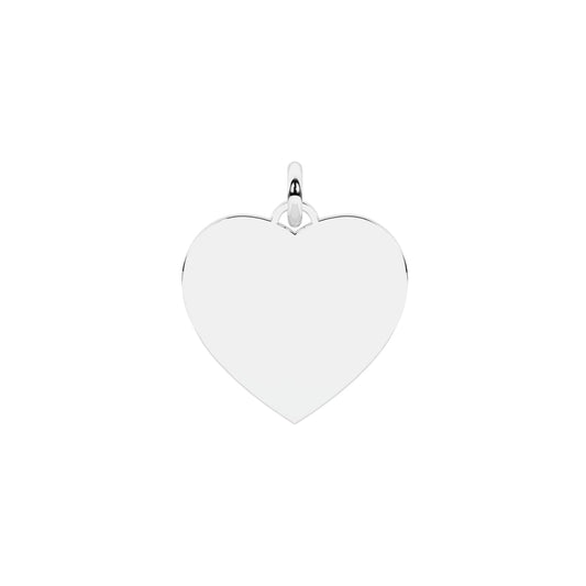 Charm Kidult Symbols in acciaio con cuore grande MISURA UNICA