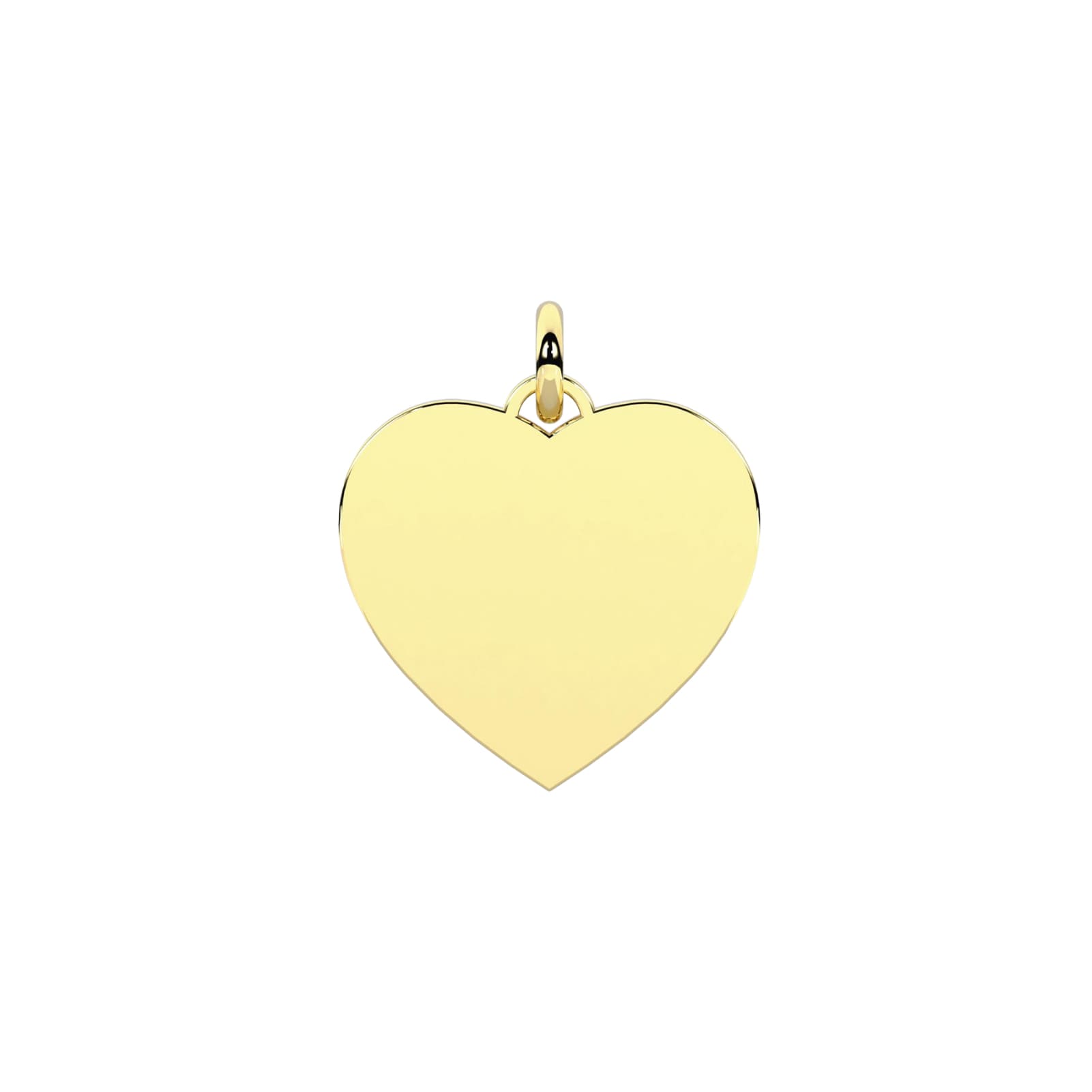 Charm Kidult Symbols in acciaio pvd oro con cuore grande MISURA UNICA
