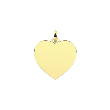 Charm Kidult Symbols in acciaio pvd oro con cuore grande MISURA UNICA