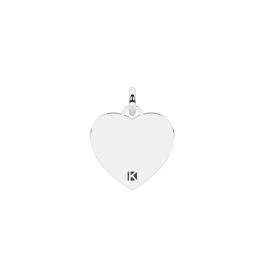 Charm Kidult Symbols in acciaio con cuore MISURA UNICA