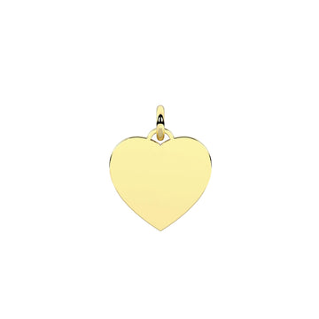Charm Kidult Symbols in acciaio pvd oro con cuore MISURA UNICA