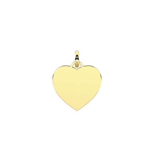 Charm Kidult Symbols in acciaio pvd oro con cuore MISURA UNICA