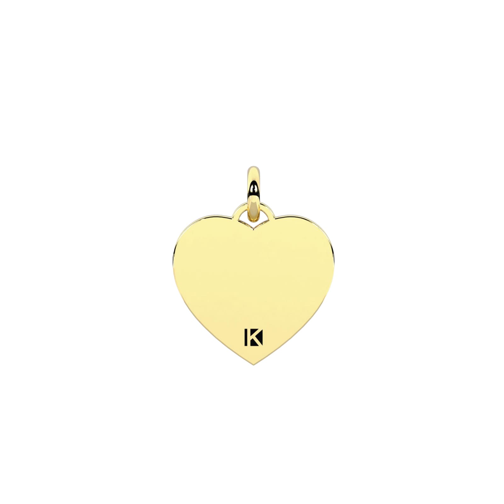 Charm Kidult Symbols in acciaio pvd oro con cuore MISURA UNICA