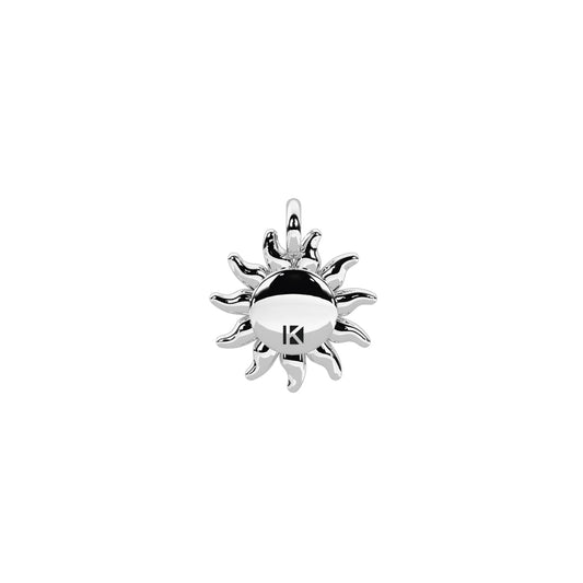 Charm Kidult Symbols in acciaio sole e cristalli bianchi MISURA UNICA