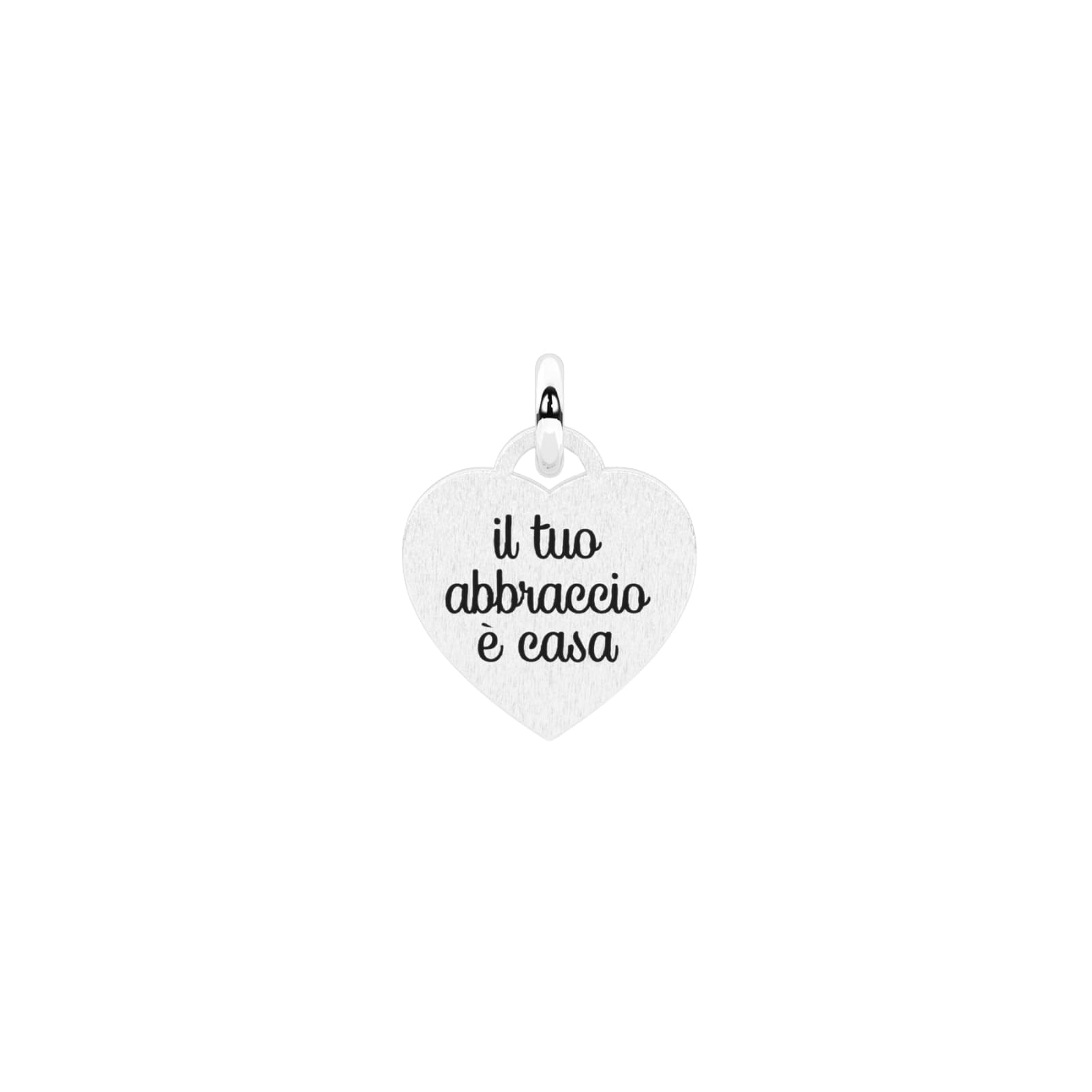 Charm Kidult Family in acciaio cuore con scritta nonna MISURA UNICA