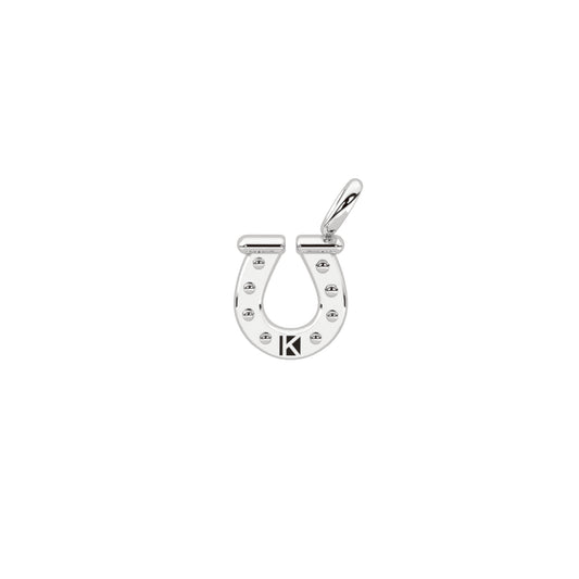Charm Kidult By You in acciaio e cristalli ferro di cavallo MISURA UNICA
