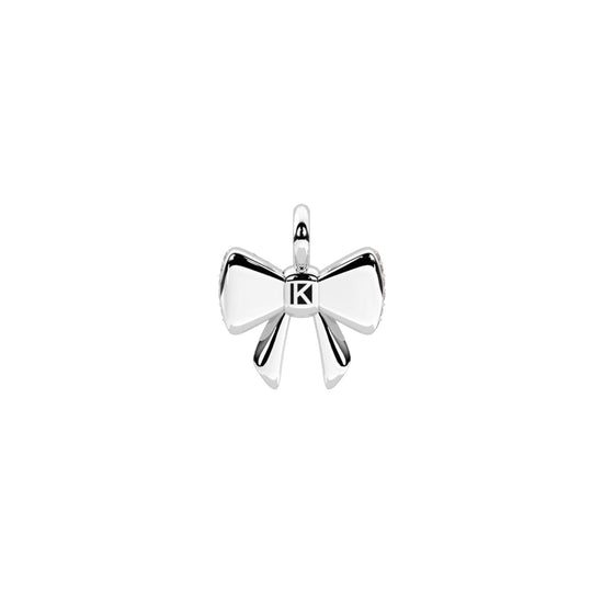 Charm Kidult By You in acciaio e cristalli forma di fiocco MISURA UNICA