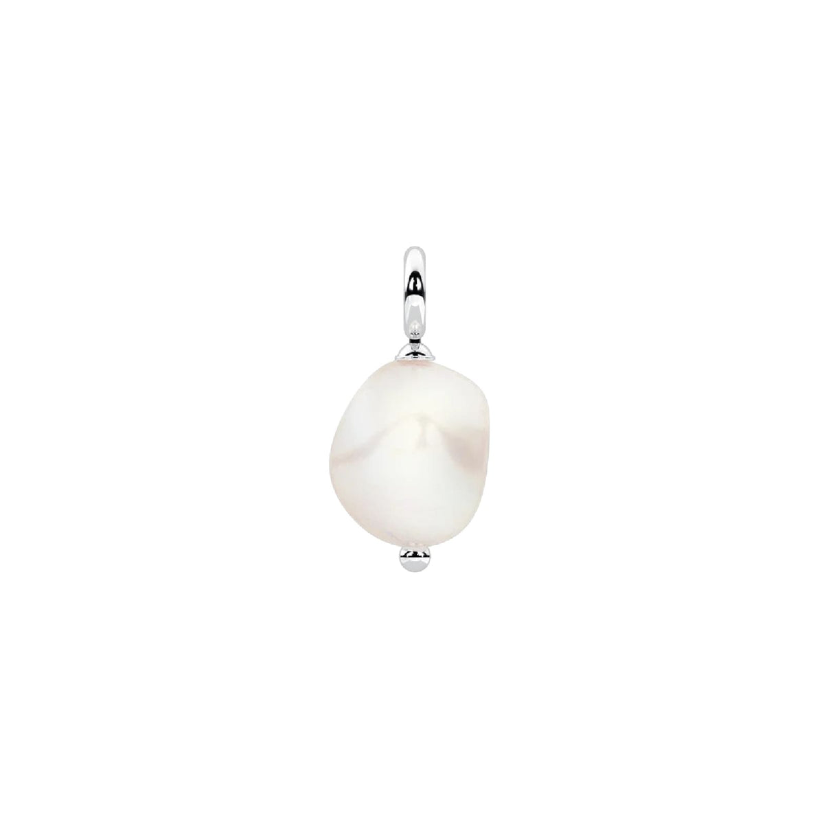Charm Kidult By You in acciaio e perla conchiglia barocca MISURA UNICA
