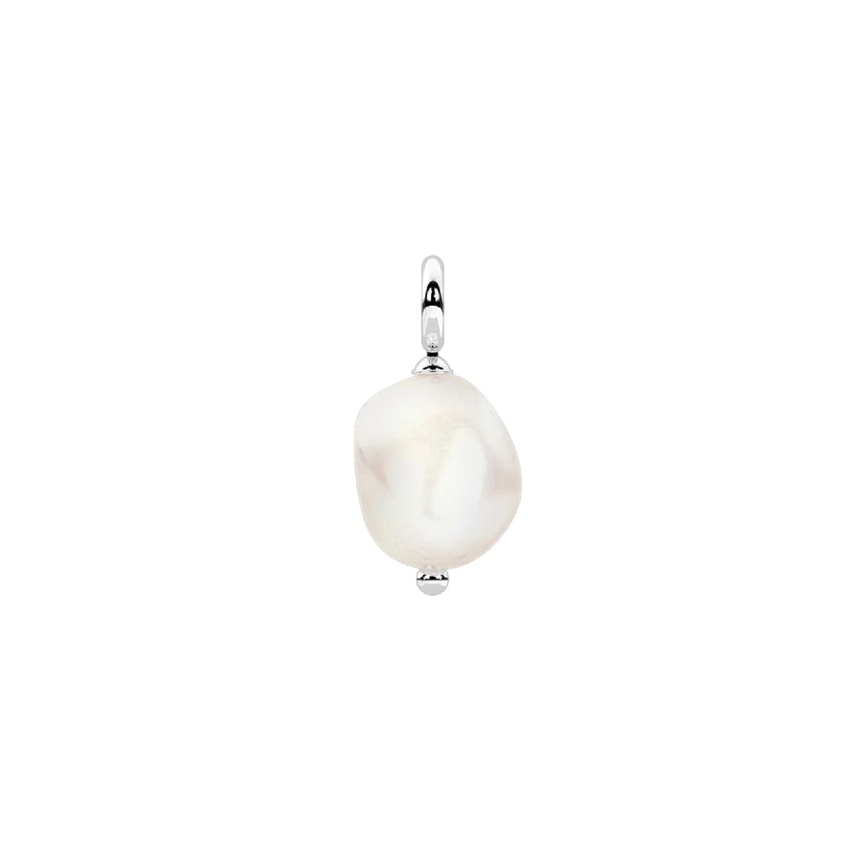 Charm Kidult By You in acciaio e perla conchiglia barocca MISURA UNICA