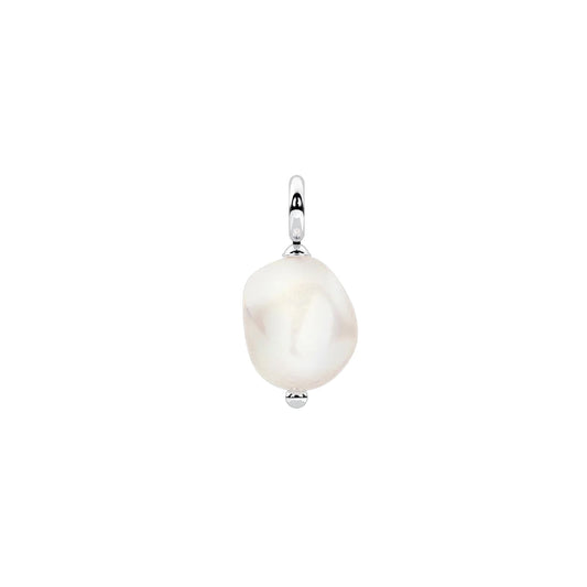 Charm Kidult By You in acciaio e perla conchiglia barocca MISURA UNICA