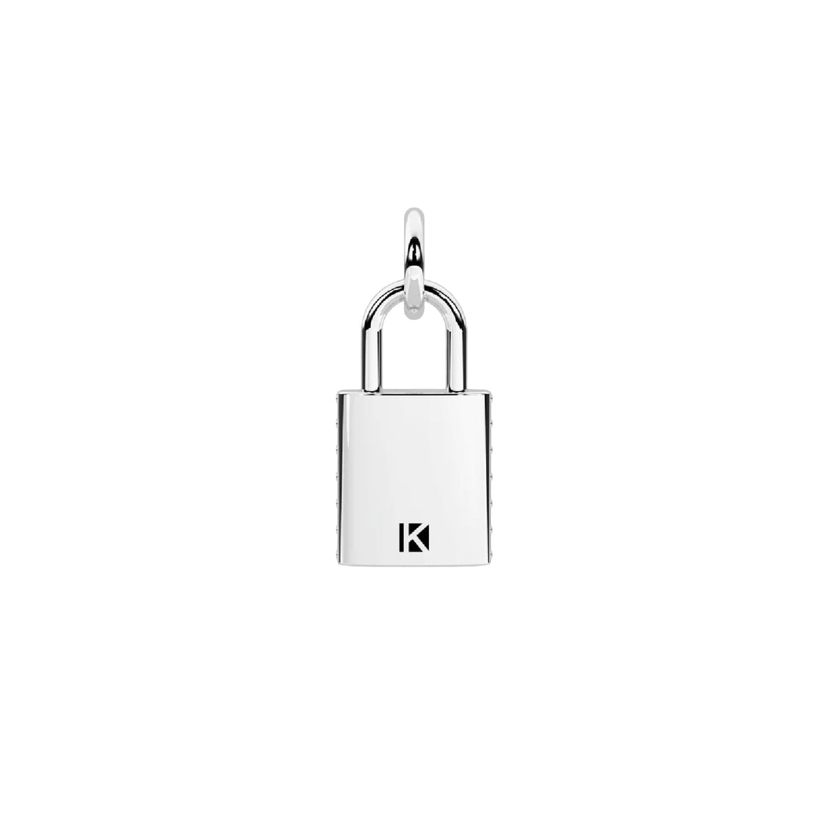 Charm Kidult By You in acciaio lucchetto con cristalli MISURA UNICA