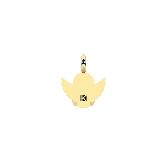Charm Kidult By You in acciaio dorato a forma di angioletto MISURA UNICA