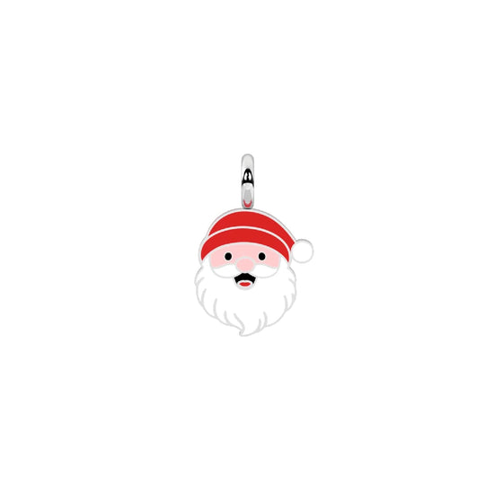 Charm Kidult By You in acciaio forma Babbo Natale smalto MISURA UNICA