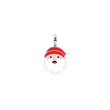 Charm Kidult By You in acciaio forma Babbo Natale smalto MISURA UNICA