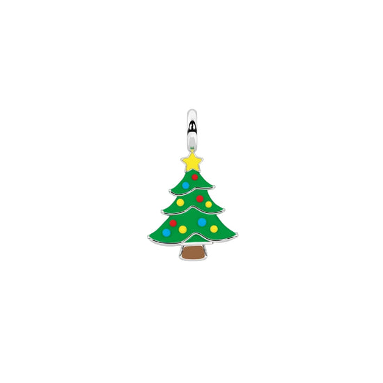 Charm Kidult By You in acciaio albero di Natale smaltato MISURA UNICA