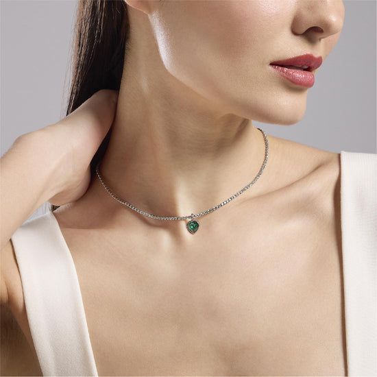 Collana girocollo donna Kidult By You con tennis cristalli MISURA UNICA