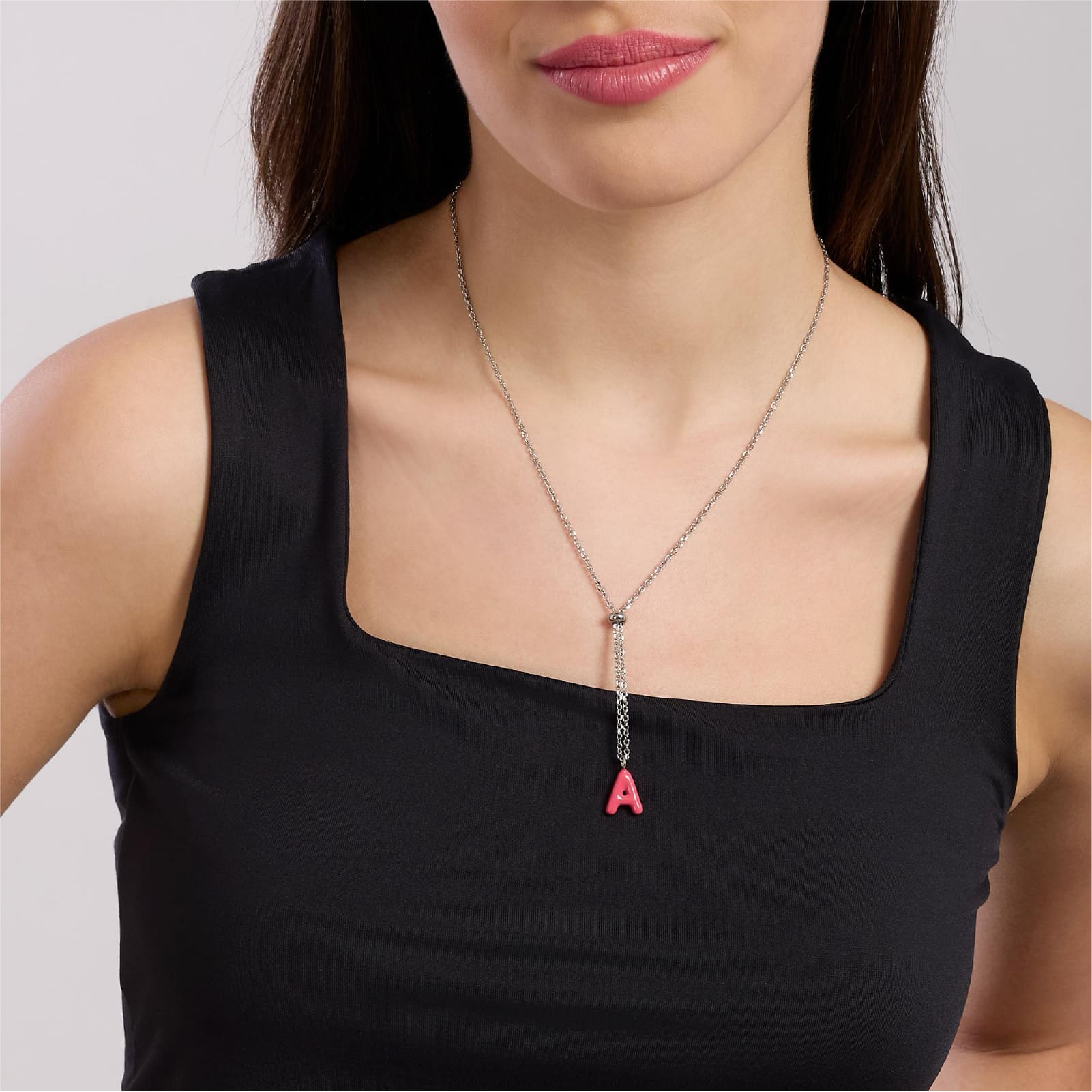 Collana Kidult By You componibile catena diamantata acciaio MISURA UNICA