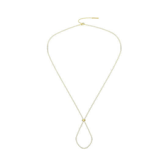 Collana Kidult By You catena diamantata in acciaio dorato MISURA UNICA