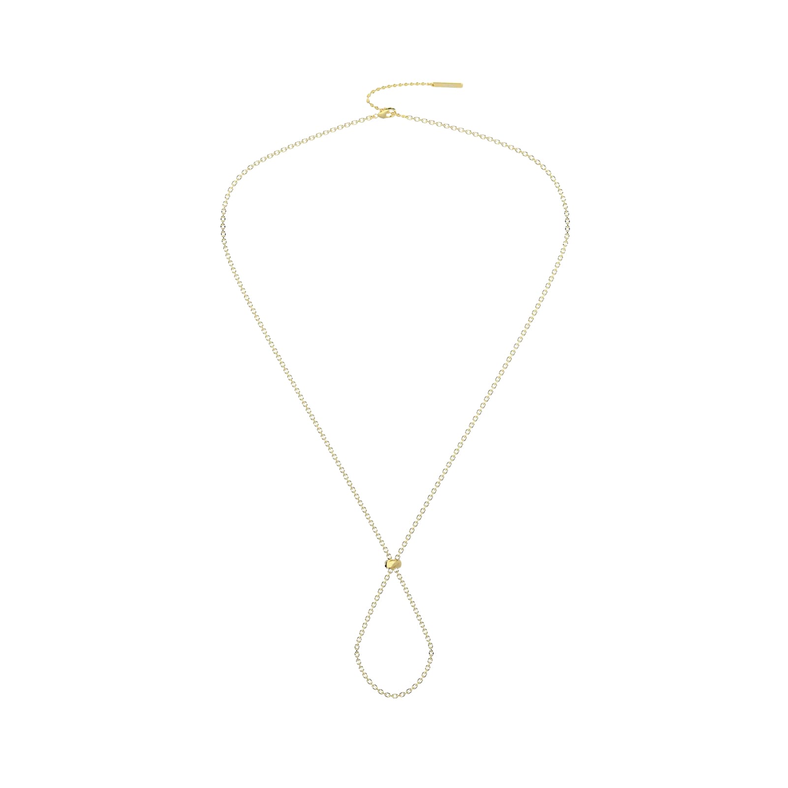 Collana Kidult By You catena diamantata in acciaio dorato MISURA UNICA
