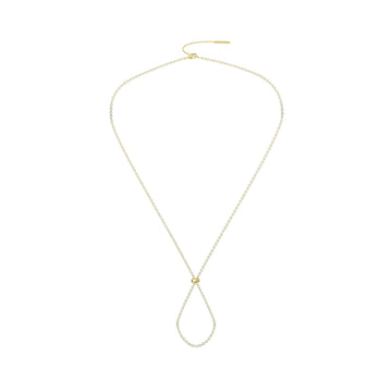 Collana Kidult By You catena diamantata in acciaio dorato MISURA UNICA