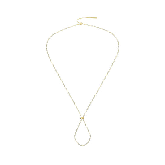 Collana Kidult By You catena diamantata in acciaio dorato MISURA UNICA