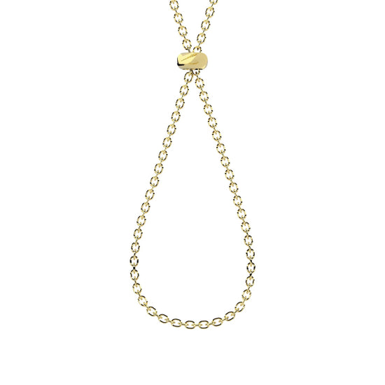 Collana Kidult By You catena diamantata in acciaio dorato MISURA UNICA