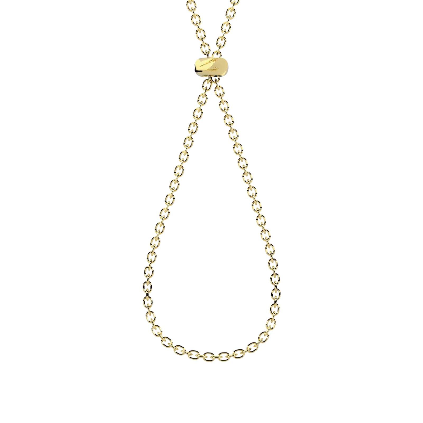 Collana Kidult By You catena diamantata in acciaio dorato MISURA UNICA