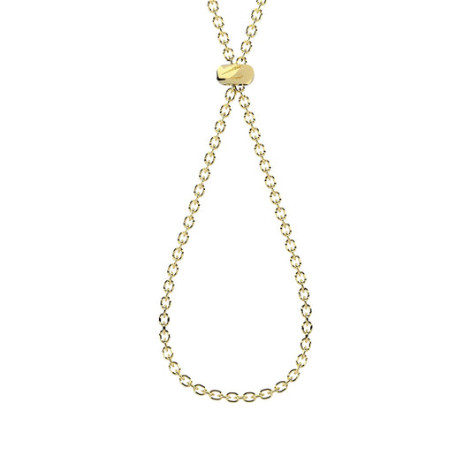 Collana Kidult By You catena diamantata in acciaio dorato MISURA UNICA