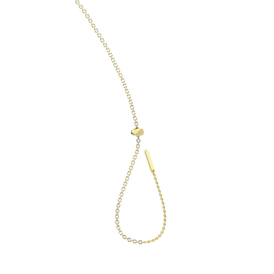 Collana Kidult By You catena diamantata in acciaio dorato MISURA UNICA
